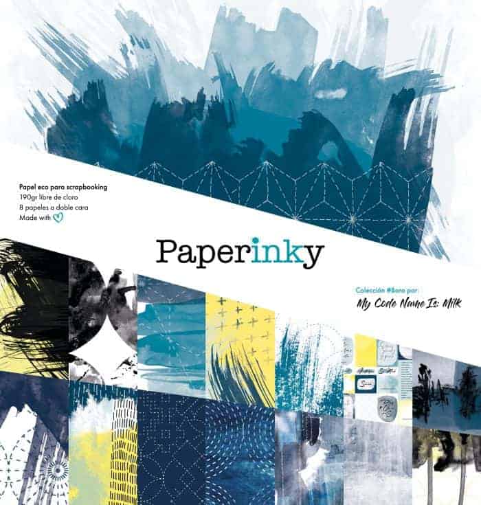 Paperinky libreta de Scrapbook 02 Boro de 30x30 para scrapbooking y manualidades