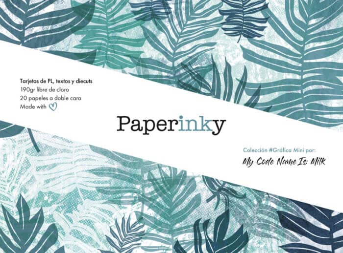 Bloc de 20 papeles para scrapbooking de 15x10 Colección #Gráfica Mini