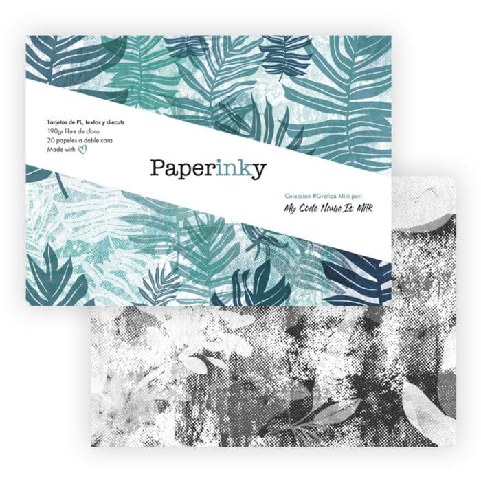 Bloc de 20 papeles para scrapbooking de 15x10 Colección #Gráfica Mini - Imagen 3