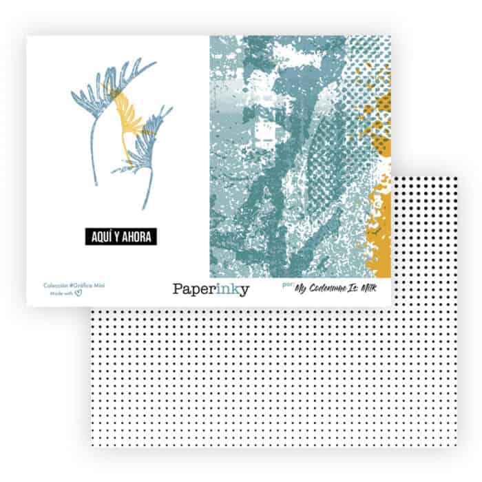Bloc de 20 papeles para scrapbooking de 15x10 Colección #Gráfica Mini - Imagen 12