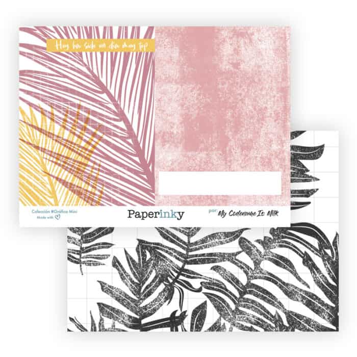 Bloc de 20 papeles para scrapbooking de 15x10 Colección #Gráfica Mini - Imagen 14