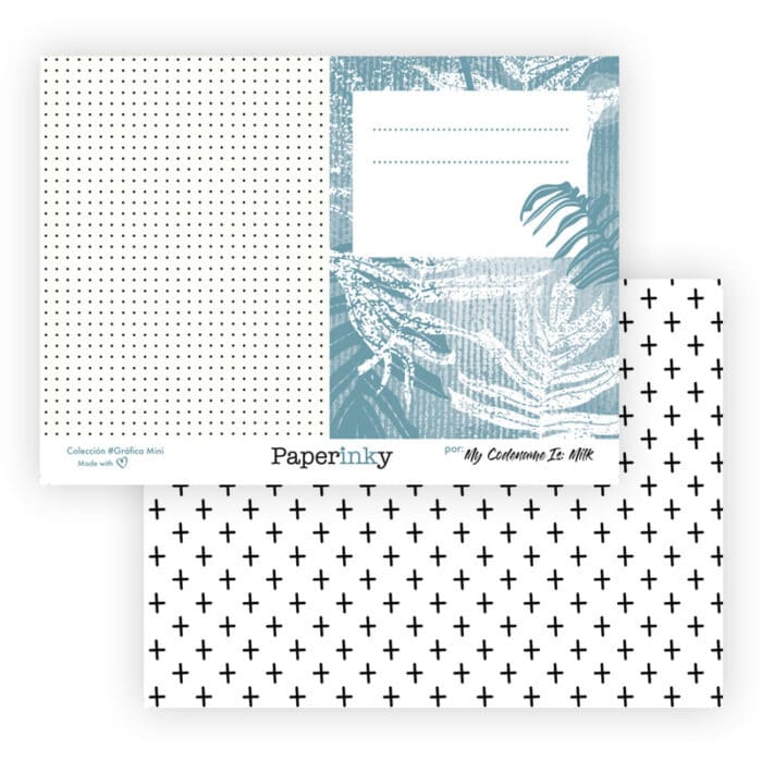 Bloc de 20 papeles para scrapbooking de 15x10 Colección #Gráfica Mini - Imagen 15