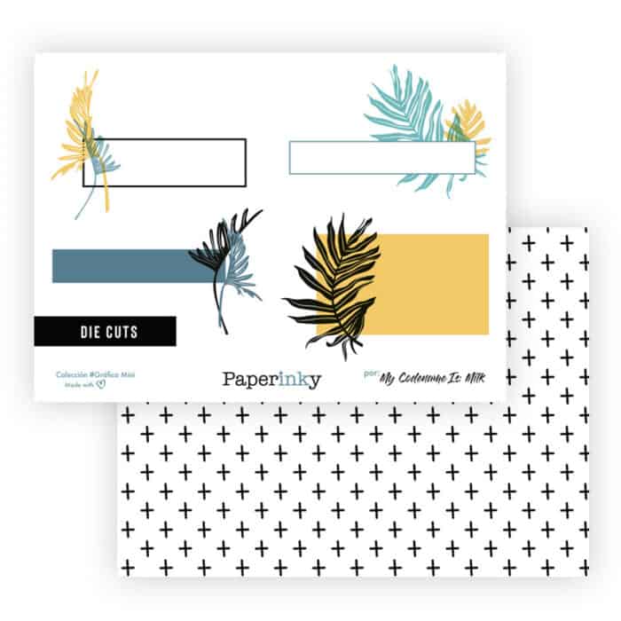 Bloc de 20 papeles para scrapbooking de 15x10 Colección #Gráfica Mini - Imagen 2
