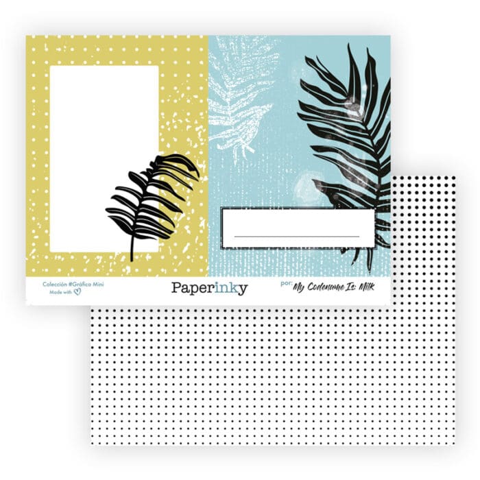 Bloc de 20 papeles para scrapbooking de 15x10 Colección #Gráfica Mini - Imagen 5