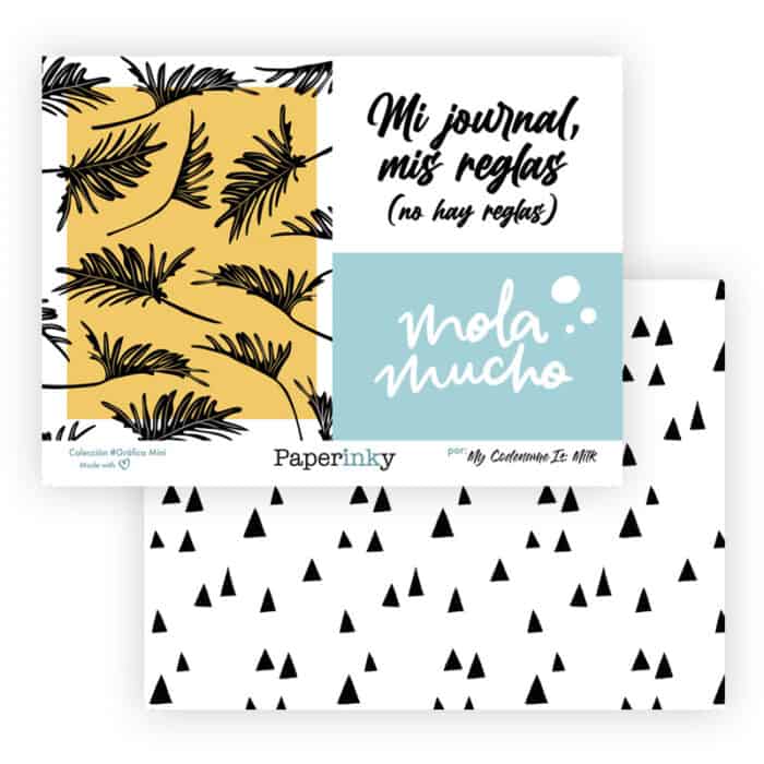 Bloc de 20 papeles para scrapbooking de 15x10 Colección #Gráfica Mini - Imagen 8