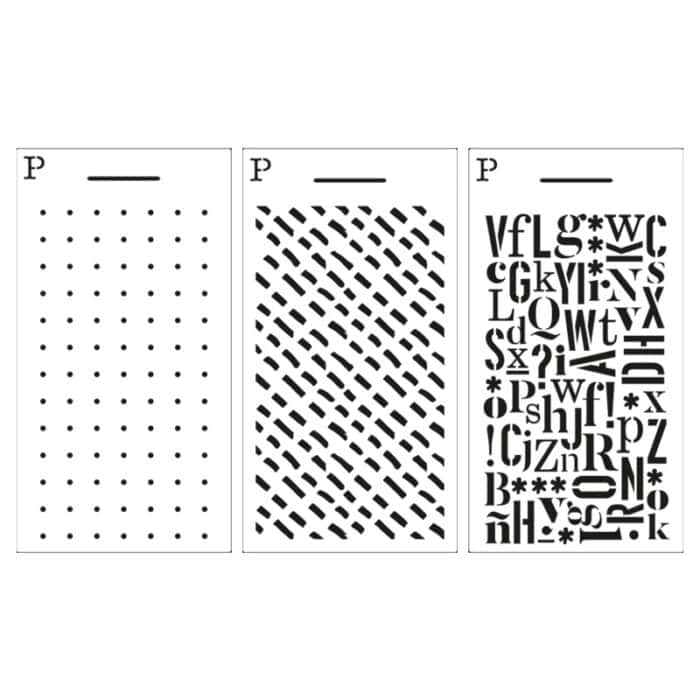 Stencils colección Gráfica Pack 1