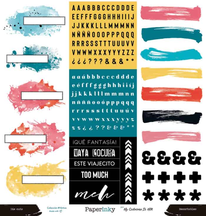 Bloc de 8 papeles para scrapbooking de 30x30 Colección #Vértice - Imagen 17