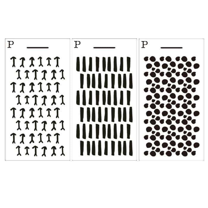 Plantillas para estarcido colección Paréntesis Pack 2