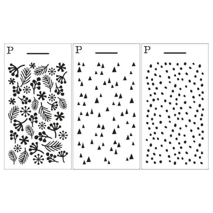 Plantillas para estarcido colección Invierno22 Pack 1